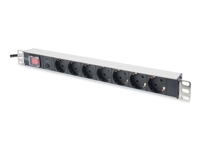 Digitus Aluminum outlet strip with overload protection | DN-95403 | Sockets quantity 7