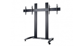 EDBAK Floor stand | TRV300 for Two Screens | Trolleys & Stands | 42-55 " | Black