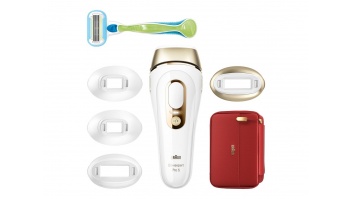 Braun Silk-expert Pro 5 IPL Epilator | PL5382 | Bulb lifetime (flashes) 400.000 | Number of power levels 3 | White/Gold