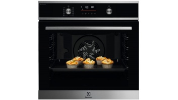 Akcija! Electrolux Tvaika cepeškrāsns 600. sērija ar SteamBake, iebūv., melna