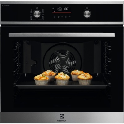 Akcija! Electrolux Tvaika cepeškrāsns 600. sērija ar SteamBake, iebūv., melna