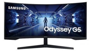 LCD Monitor|SAMSUNG|Odyssey G5|34"|Gaming/Curved/21 : 9|Panel VA|3440x1440|21:9|1 ms|Tilt|Colour Black|LC34G55TWWPXEN