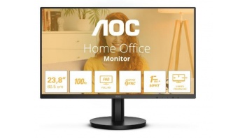 LCD Monitor|AOC|24"|Panel VA|1920x1080|16:9|100 Hz|Matte|1 ms|Speakers|Tilt|Colour Black|24B3HMA2