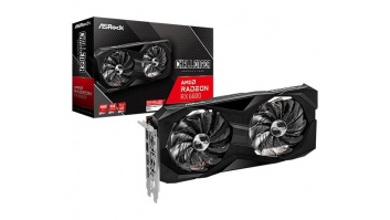Graphics Card|ASROCK|AMD Radeon RX 6600|8 GB|GDDR6|128 bit|PCIE 4.0 16x|GPU 1626 MHz|Dual Slot Fansink|1xHDMI|3xDisplayPort|RX6600CLD8G