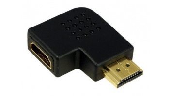 HDMI Adapter, AM to AF in 90 degree flat angled | Logilink