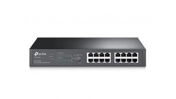 TP-LINK | Switch | TL-SG1016PE | Web Managed | Desktop/Rackmountable | Gigabit Ethernet (copper) ports quantity 16 | PoE+ ports quantity 8 | 36 month(s)