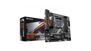 Gigabyte | B550M AORUS ELITE 1.0 | Processor family AMD | Processor socket AM4 | DDR4 DIMM | Memory slots 4 | Number of SATA connectors 4 x SATA 6Gb/s connectors | Chipset AMD B | Micro ATX