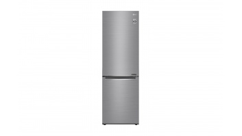 LG | Refrigerator | GBB61PZJMN | Energy efficiency class E | Free standing | Combi | Height 186 cm | No Frost system | Fridge net capacity 234 L | Freezer net capacity 107 L | Display | 36 dB | Silver