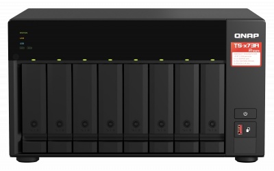 QNAP | 8-Bay QTS and QuTS hero NAS | TS-873A-8G | Up to 8 HDD/SSD Hot-Swap | AMD Ryzen | Ryzen V1500B Quad-Core | Processor frequency 2.2 GHz | 8 GB | DDR4