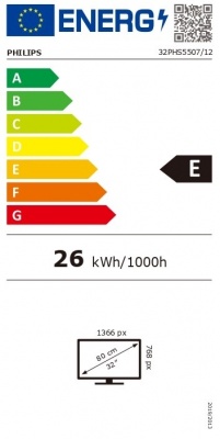 Philips | LED HD TV | 32PHS5507/12 | 32" (80 cm) | HD LED | Black