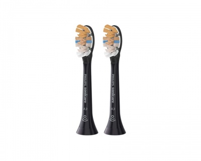 Philips | Standard Sonic Toothbrush Heads | HX9092/11 A3 Premium All-in-One | Heads | For adults and children | Number of brush heads included 2 | Number of teeth brushing modes Does not apply | Sonic technology | Black