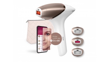 Philips | IPL Hair remover with SenseIQ | BRI973/00 | Bulb lifetime (flashes) 450.000 | Number of power levels 5 | White/Rose Gold