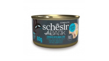 Schesir After Dark Chicken with Quail Egg, 80g - vista un paipalas ola buljonā