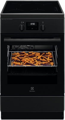 Akcija! Electrolux elektriskā plīts ar elektrisko cepeškrāsni un indukcijas virsmu, 50cm