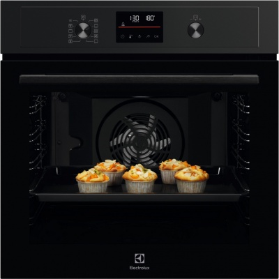 Akcija! Electrolux 600.sērijas cepeškrāsns (iebūv.), 72l, melna