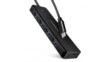 AXAGON Travel four-port USB-C 5Gbps hub | HUE-C1C