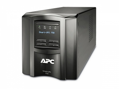 APC Smart-UPS, LINE Interactive, 750VA, Tower, 230V, 6x IEC C13 sockets, SmartConnect port+SmartSlot, AVR, LCD, Black