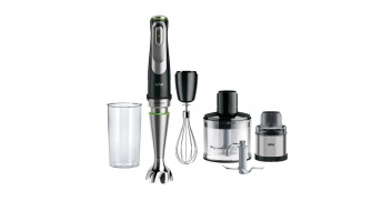 Braun | Hand Blender | MQ9138XI MultiQuick 9 | Hand Blender | 1200 W | Number of speeds 3 | Chopper | Ice crushing | Black/Stainless Steel