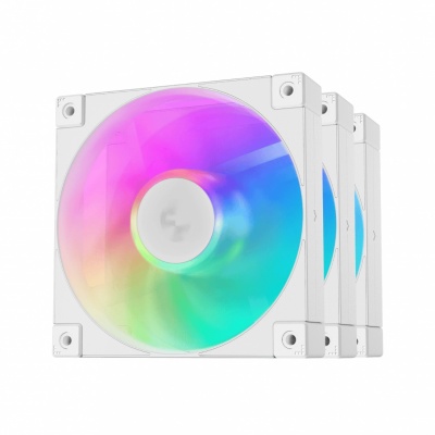 Deepcool R-FD12-BKAPN3-G ARGB-3 IN 1 Performance 120mm Fan White 3-Pack