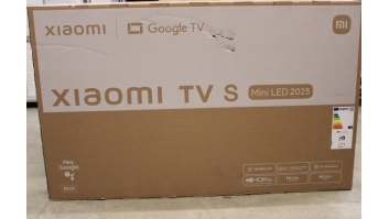 Xiaomi | TV | S Mini LED 2025 | 55 | Smart TV | Google TV | UHD | Black | DAMAGED PACKAGING AS DEMO