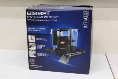 SALE OUT.  | Bissell SpotClean C5 Select Portable Carpet and Upholstery Cleaner | 3928N | Corded operating | Handheld | Washing function | 400 W | Black/Blue | Warranty 24 month(s) | DAMAGED PACKAGING, USED, DIRTY, SCRATCHED, MISSING LIQUID BOTLLE