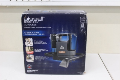 SALE OUT. Bissell SpotClean Cordless EU, Carpet and Upholstery Cleaner | Bissell | SpotClean EU, Carpet and Upholstery Cleaner | 3681N | Cordless operating | Washing function | 25.9 V | Operating time (max) 35 min | Black | Warranty 24 month(s) | DAMAGED 