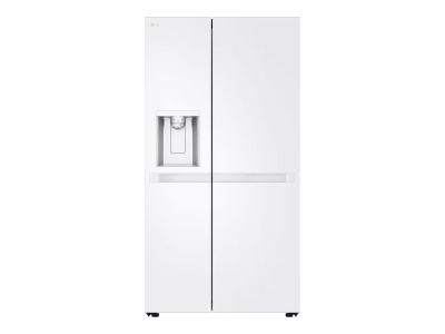 LG Ledusskapis/saldētava | GSLC40SWPE | Brīvi stāvošs | 179 cm | Amerikāņu stilā | Ledusskapja neto tilpums 417 litri | Saldētavas neto tilpums 221 litrs | Automātiskā atkausēšana | E klase | Balts