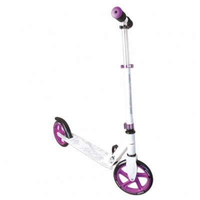 Akcija! Muuwmi Aluminium Scooter skrejritenis 200 mm, balts/violets