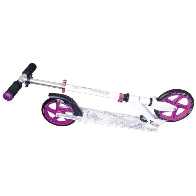 Akcija! Muuwmi Aluminium Scooter skrejritenis 200 mm, balts/violets
