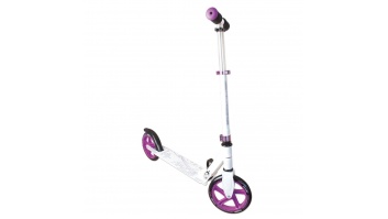 Akcija! Muuwmi Aluminium Scooter skrejritenis 200 mm, balts/violets