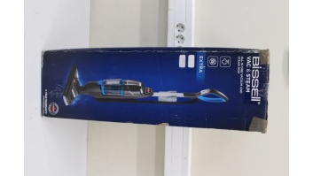 SALE OUT. Bissell Vac&Steam Steam Cleaner | Bissell | Vacuum and steam cleaner | Vac & Steam | Power 1600 W | Steam pressure Not Applicable. Works with Flash Heater Technology bar | Water tank capacity 0.4 L | Blue/Titanium | DAMAGED PACKAGING,USED, SCRAT