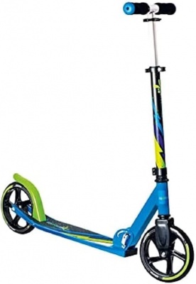 Akcija! Muuwmi Aluminium Scooter skrejritenis 205 mm,zaļš-zils - melns