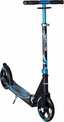 Akcija! Muuwmi Aluminium Scooter Plus skrejritenis 205 mm, zils - melns