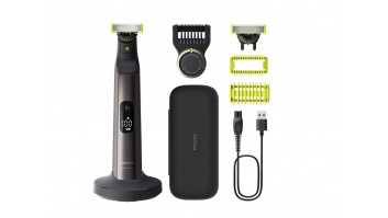 Philips | Hair trimmer, Face and Body | QP6652/61 OneBlade Pro 360 | Cordless | Wet & Dry | Number of length steps 20 | Grey/Black