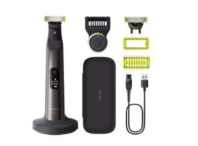 Philips | Hair trimmer, Face and Body | QP6652/61 OneBlade Pro 360 | Cordless | Wet & Dry | Number of length steps 20 | Grey/Black