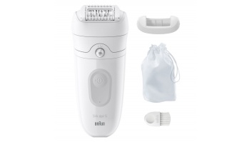 Braun | Epilator | SE5-011 Silk-épil 5 | Operating time (max) 40 min | Number of power levels 1 | Wet & Dry | White