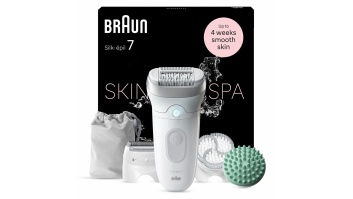 Braun | Epilator | Silk-épil SE7-081 | Operating time (max) 40 min | Number of power levels 1 | Wet & Dry | White