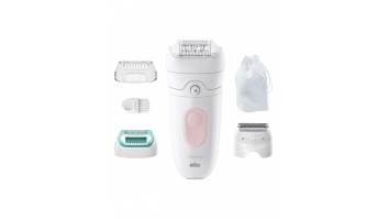 Braun | Epilator | SE5-050 Silk-épil 5 | Operating time (max) 40 min | Number of power levels 1 | Wet & Dry | White