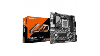 Gigabyte B850M D3HP | Processor family AMD | Processor socket AM5 | DDR5 | Supported hard disk drive interfaces M.2, SATA | Number of SATA connectors 4