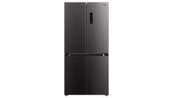 Midea Refrigerator | MDRF632FIE28 | Energy efficiency class E | Free standing | Side by side | Height 177.5 cm | No Frost system | Fridge net capacity 305 L | Freezer net capacity 169 L | Display | 35 dB | Black