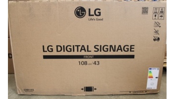 SALE OUT. SALE OUT. LG 43UH7J-H 43“ 3840x2160/700cd/m2/16:9/8ms/ HDMI DP Audio | LG | 43UH7J-H | 43 " | Landscape/Portrait | 24/7 | WebOS | Wi-Fi | DAMAGED PACKAGING, UNPACKED, USED, SCRATCHED ON BACK | 700 cd/m² | 8 ms | 178 ° | 178 °