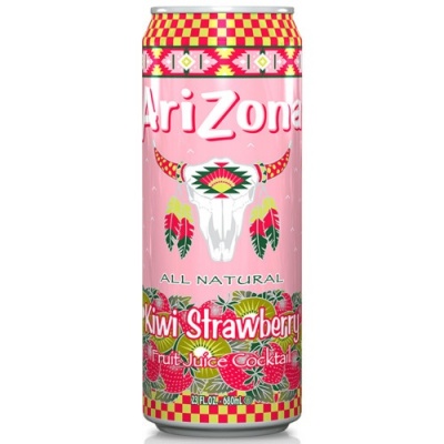 Atsvaidzinošs negāzēts dzēriens ARIZONA (KIVI UN ZEMEŅU G.), 650ml