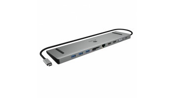 Raidsonic Docking Station | IB-DK2106a-CPD | Ethernet LAN (RJ-45) ports 1 | VGA (D-Sub) ports quantity 1 | HDMI ports quantity 2