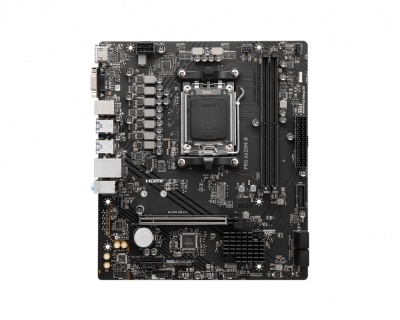 MSI PRO A620M-B | Processor family AMD | Processor socket AM5 | DDR5 | Supported hard disk drive interfaces SATA, M.2 | Number of SATA connectors 4