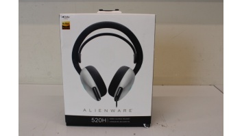 SALE OUT. Dell Alienware Wired Gaming Headset - AW520H (Lunar Light), UNPACKED, USED,  DAMAGED PACKAGING | Dell | Alienware Wired Gaming Headset | AW520H | Wired | Over-Ear | UNPACKED, USED,  DAMAGED PACKAGING | Noise canceling