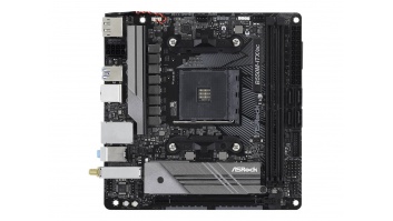 ASRock B550M-ITX/AC | Processor family AMD | Processor socket AM4 | DDR4 | Supported hard disk drive interfaces SATA, M.2 | Number of SATA connectors 4