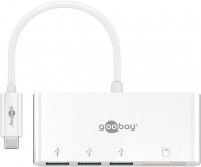 Goobay USB-C Multiport Adapter to 3x USB-A, Cardreader | 40759