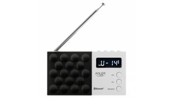 Adler | Digital Radio - PLL AM/FM | AD 1908 | Alarm function | White/Black