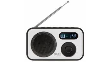 Adler | PLL AM/FM Digital Radio | AD 1906 | Alarm function | White/Black