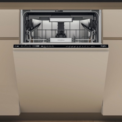 Whirlpool Dishwasher | W7I HP42 L | Built-in | Width 59.8 cm | Number of place settings 15 | Number of programs 10 | Energy efficiency class C | Display | Black